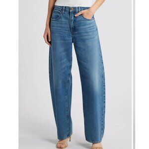 FRAME Barrel Leg High Rise Slim Jeans Size 25